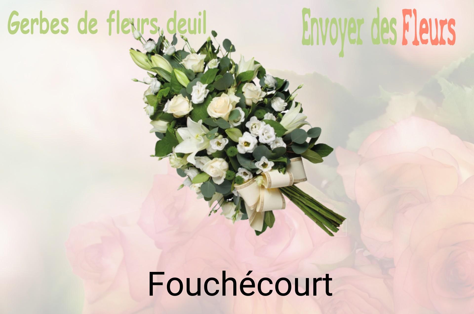 Gerbe de fleurs de deuil livrée à Fouchécourt